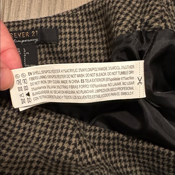 Forever 21 Black and Brown Mini Skirt - Picture 4 of 6